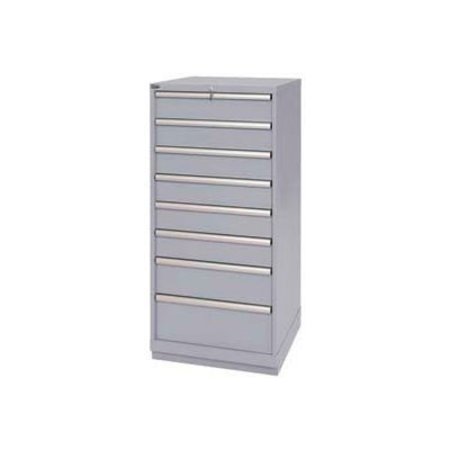 LISTA INTERNATIONAL ListaÂ 8 Drawer Standard Width Cabinet - Light Gray, No Lock XSSC1350-0803LGNL